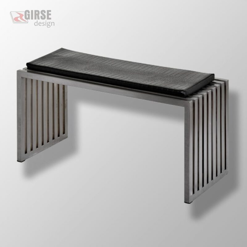 Edelstahl Sitzbank, Klein GirseDesign.de