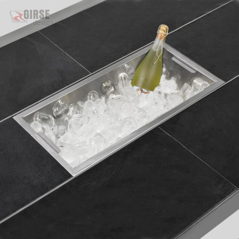 Sektkübelhalter Aus Edelstahl - Flaschenhalter Für Strandkorb & Garten