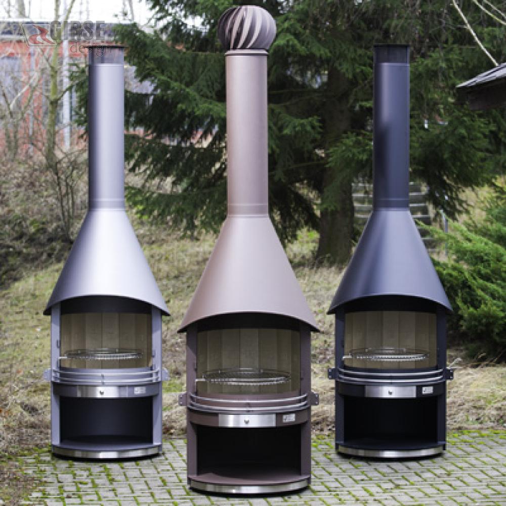 Edelstahl Grillkamin Duo Exclusiv GirseDesign.de