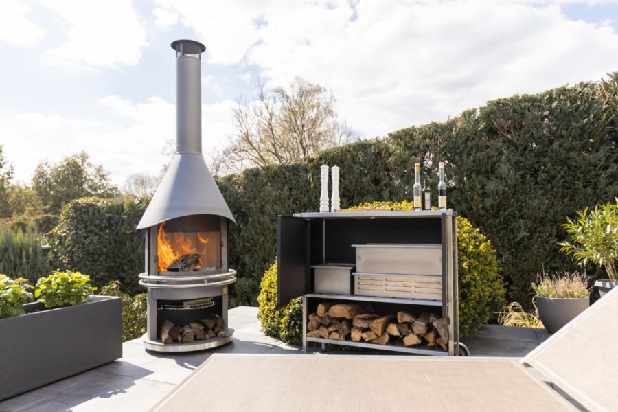 Edelstahl Grillkamin Duo Exclusiv GirseDesign.de